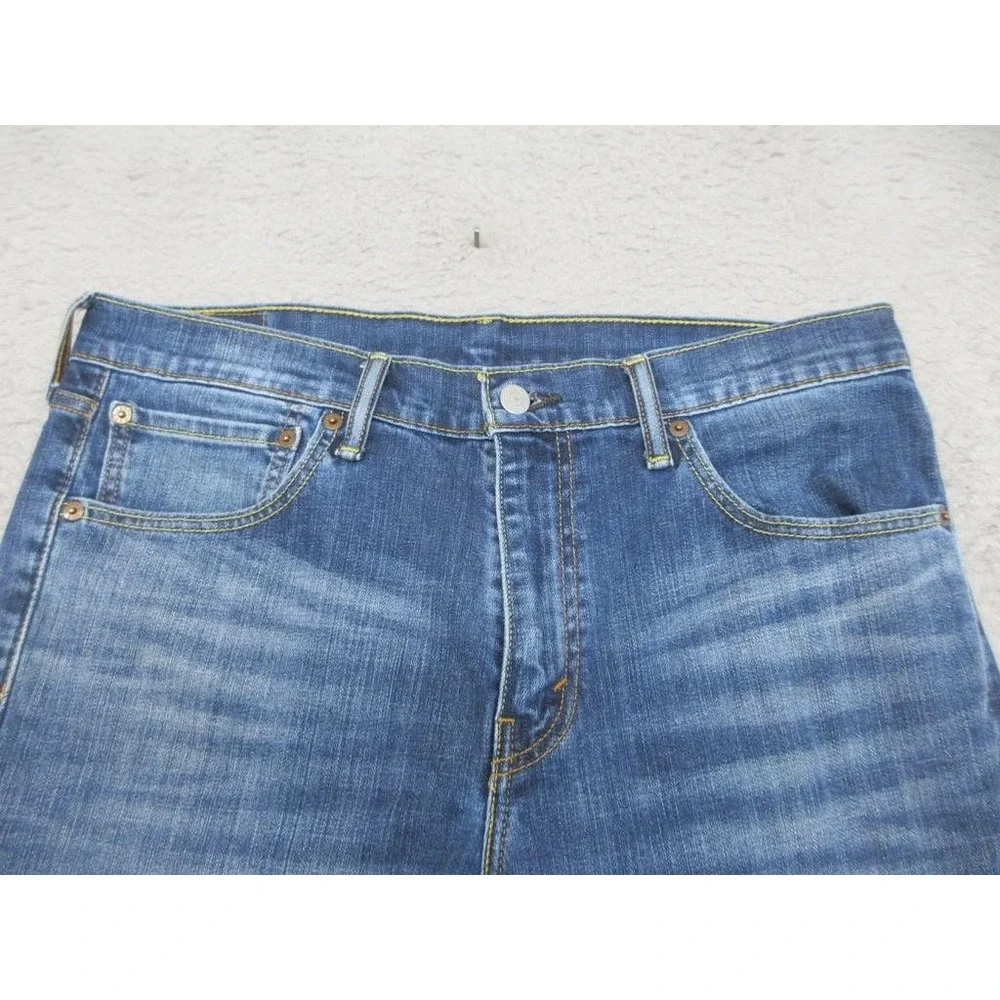 Levis 527 Bootcut Jeans Mens 34x30 Blue Medium Wash Slim Stretch Denim Casual